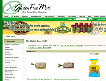 Tablet Screenshot of glutenfreemall.com